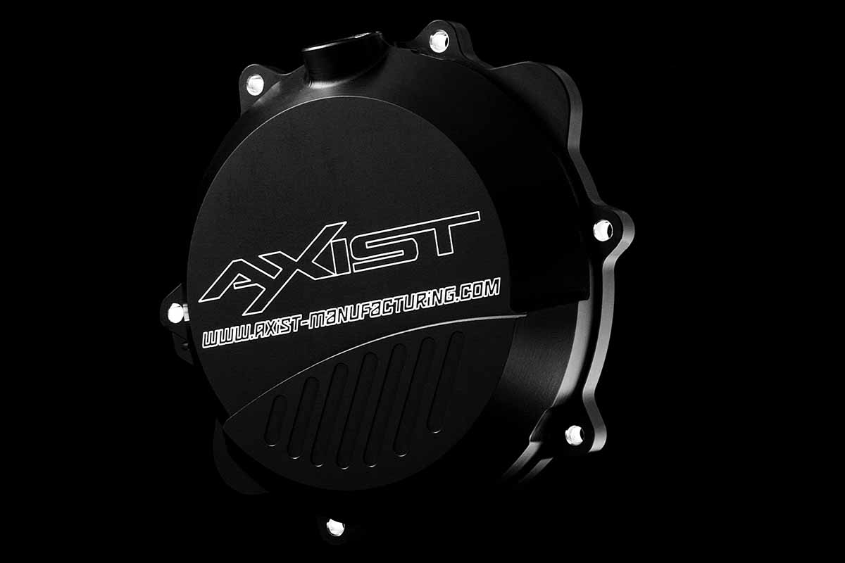 KTM Husqvarna GasGas 2 Stroke Billet Heavy Duty Clutch Cover. Hard anodized Black
