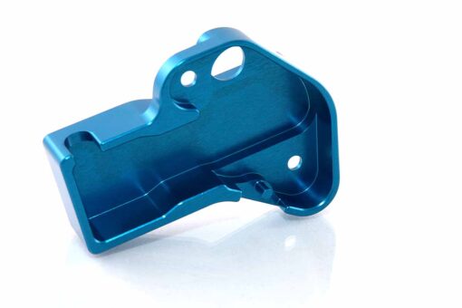 AXS PowerParts Custom TPS Sensor Protection Cover. Aluminium, Blue Color