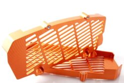 KTM Husqvarna GasGas 2 Stroke Billet Heavy Duty Radiator Guards Protection Cover Hard anodized Orange