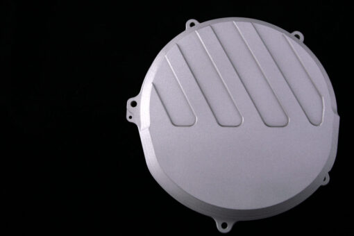 Beta 300 Billet Aluminium Clutch Cover. CNC Milled from an aluminum block, uses the OEM screws